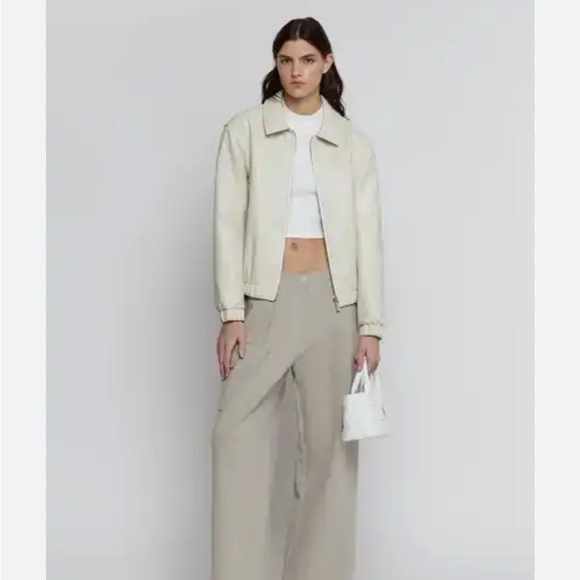 Oak & Fort Vegan Leather Bomber - Picture 1 of 7